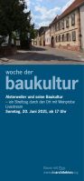 Ankündigung Brunnenkerwe ONLINE 2021 (Faltblatt der Architektenkammer Rheinland-Pfalz).