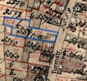 Turmstrasse 13 Ausschnitt Kataster 1839.jpg