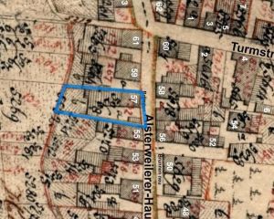 Hauptstrasse 57 Ausschnitt Kataster 1839.JPG